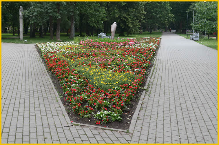 Flower Bed at Entrance<BR> to Sculpture Park